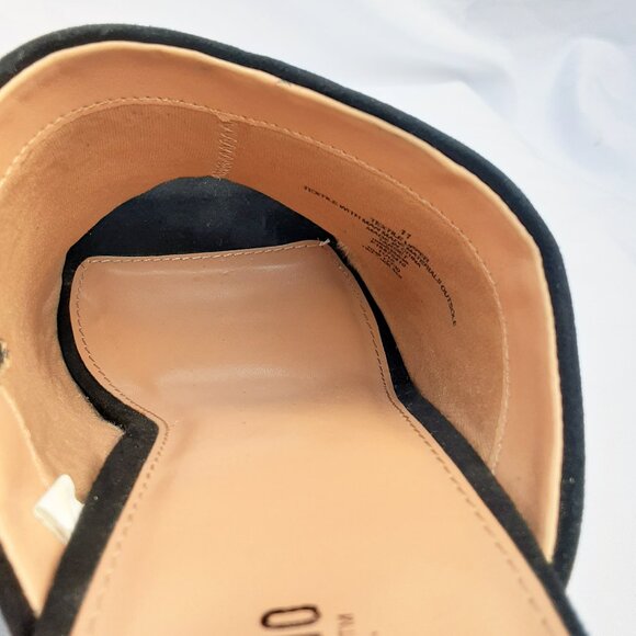 MOSSIMO Black Suede Platform Mules | Size 11M w/Box - Picture 11 of 12